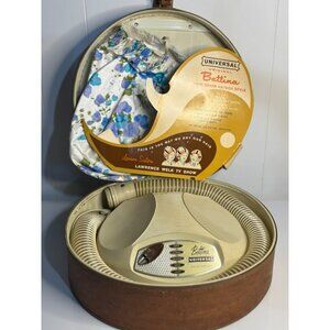 VTG Bettina Universal Hair Dryer w/ Faux Ostrich Case Original Box Retro Classic